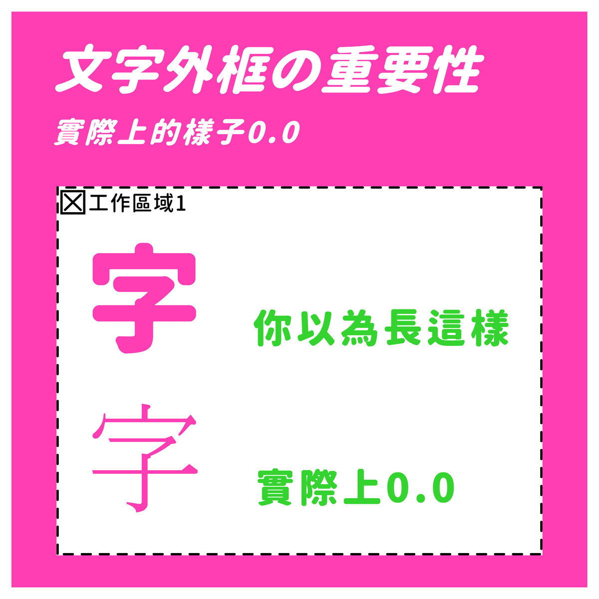 【NG完稿法】Part3 轉外框&嵌入圖片の重要性－文字外框的重要性