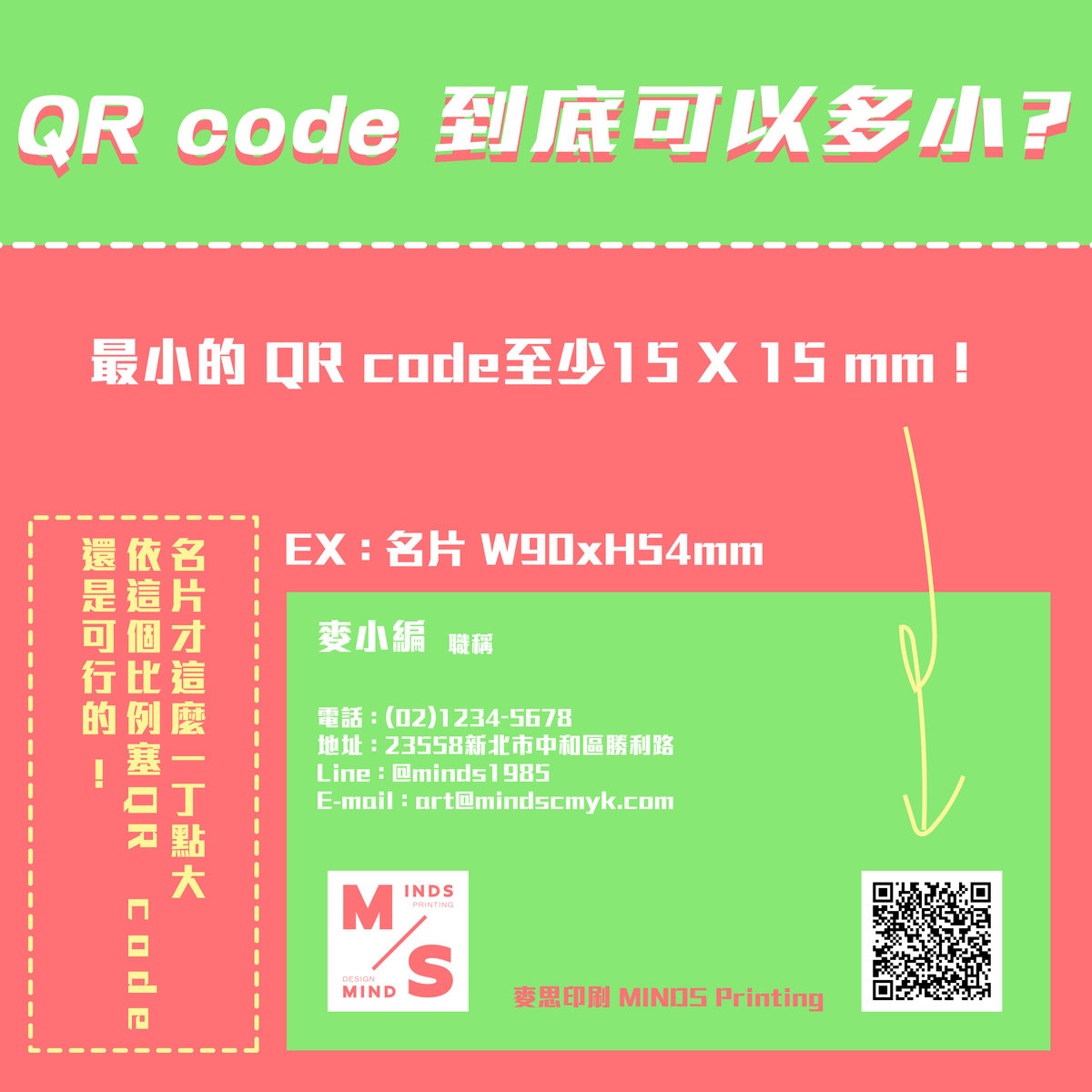 QRcode大哉問?－QR code 到底可以多小？