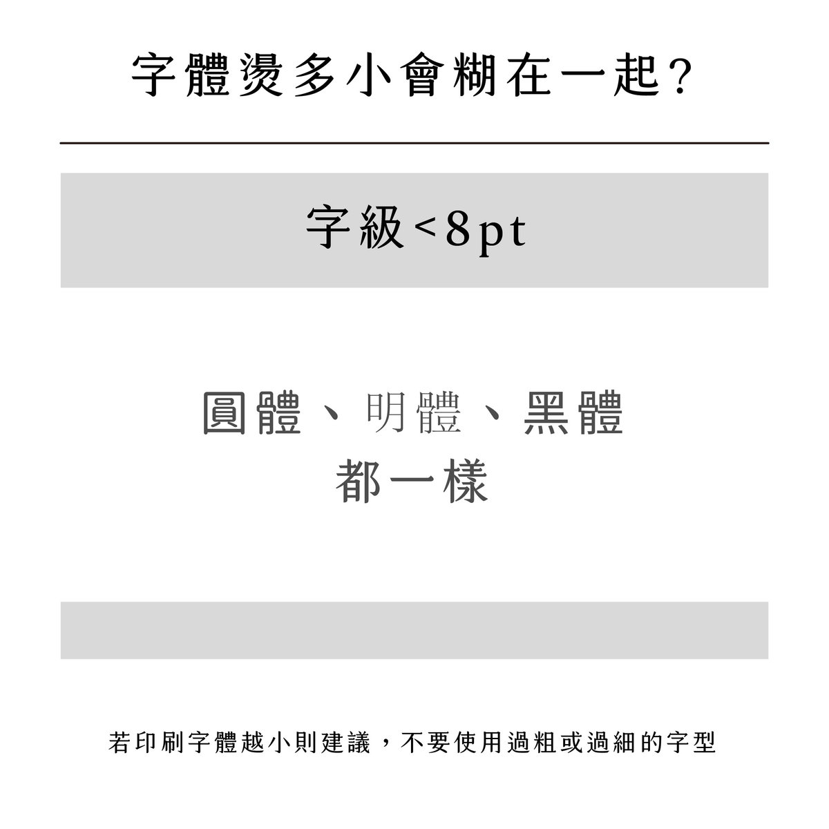 線條可以燙多細?－字體燙多小會糊在一起？