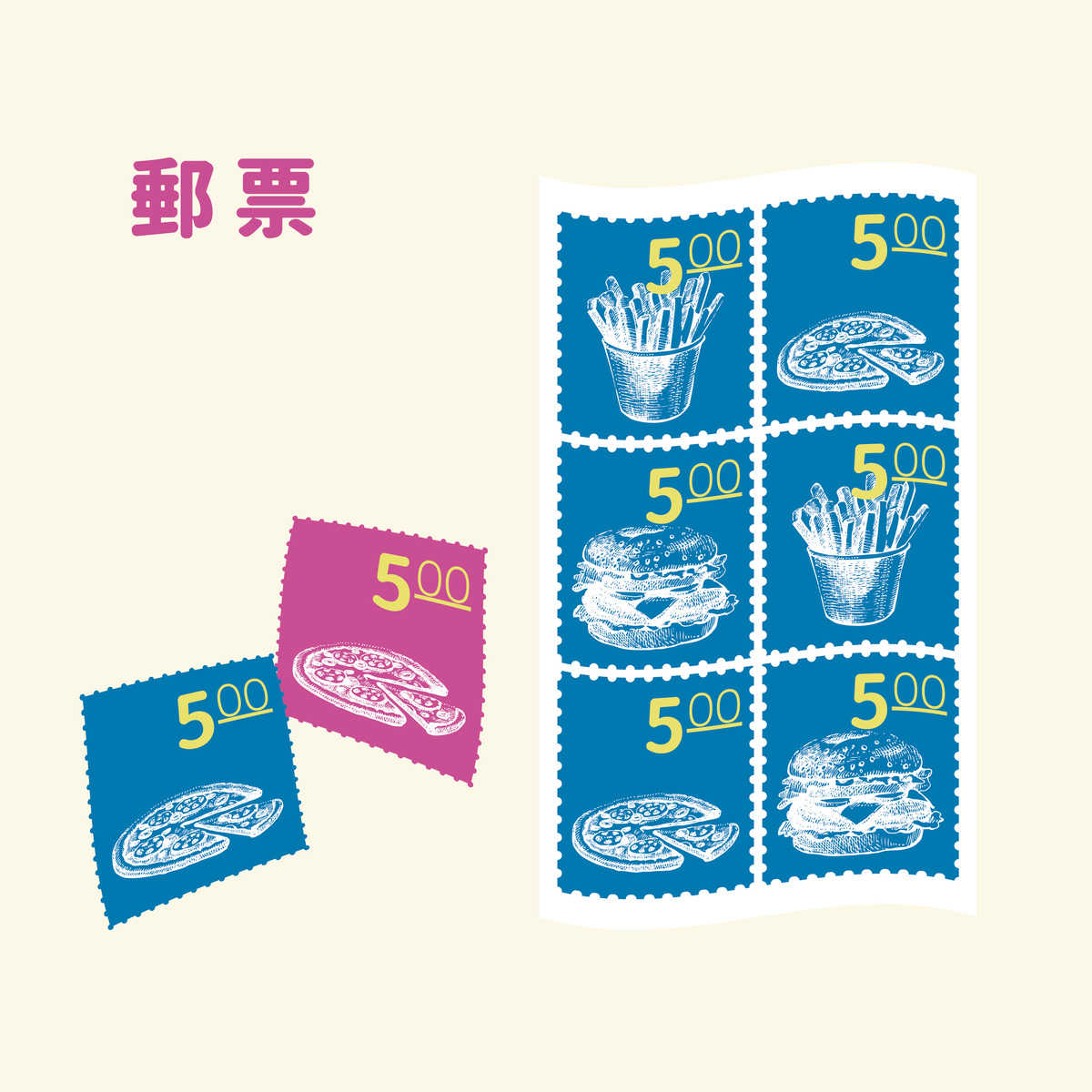 米線/K線/壓線、打裂線/撕線、打齒孔到底是什麼?-郵票
