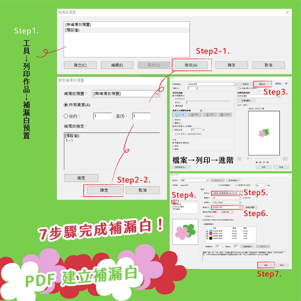 【Illustrator】如何秒速補漏白?－PDF建立補漏白