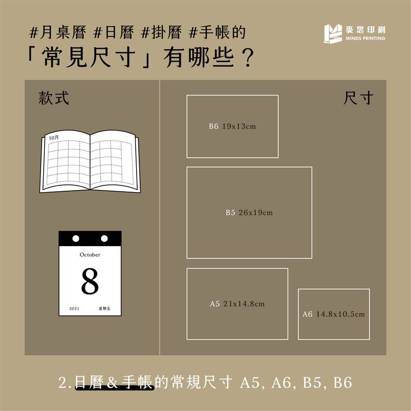 設計年底印刷物必知的3件事！＿常見尺寸有哪些2