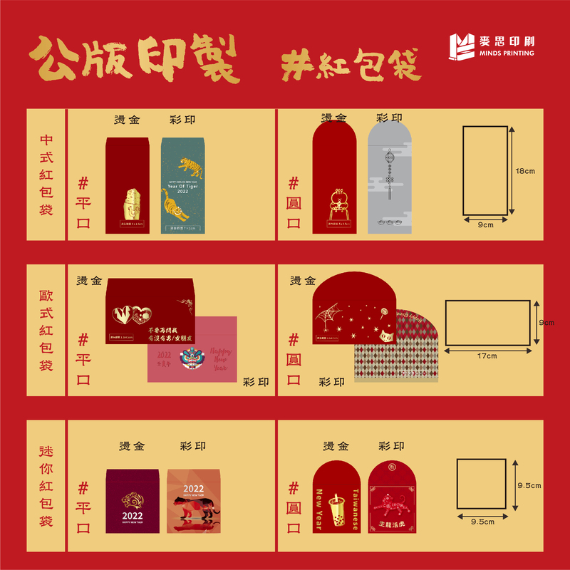 紅包袋&春聯-公版與獨立版的製作差異_公版印製紅包袋