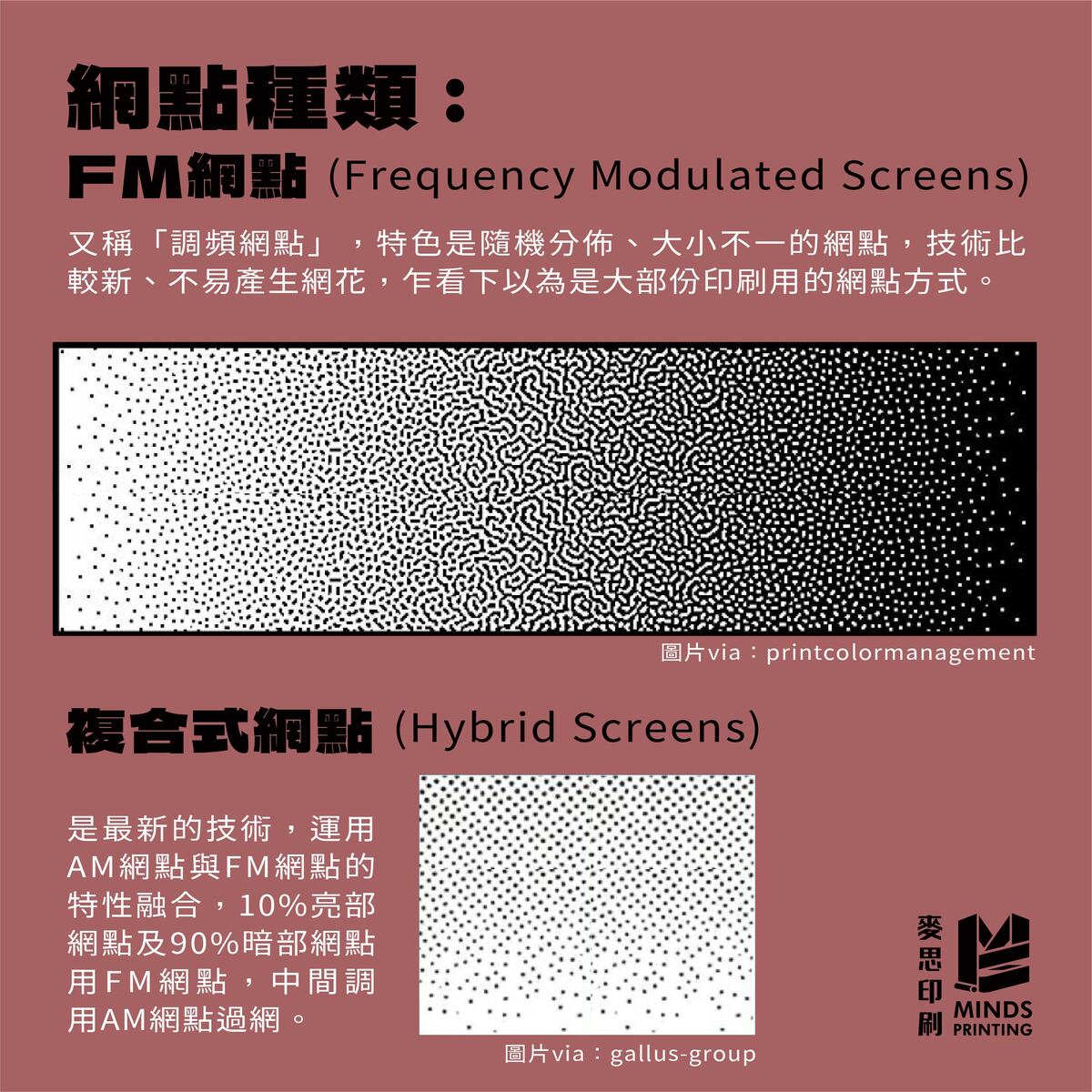 3種印刷的網點效果-網點種類:FM網點&複合式網點