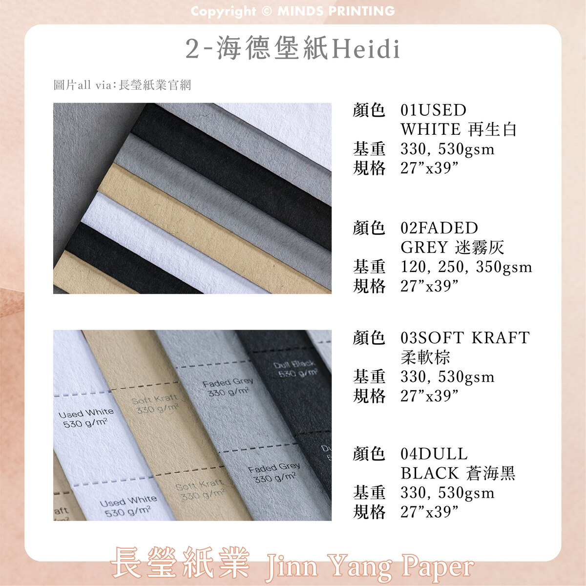帶你認識5家紙廠的「100%環保再生紙」-長瑩紙業 海德堡紙 Heidi