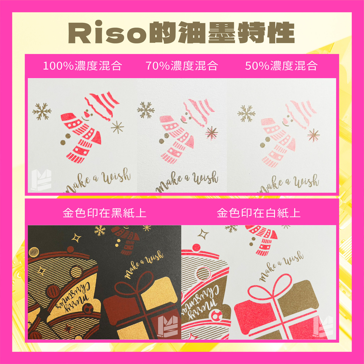 「Riso印刷機的由來&操作守則」－Riso的油墨特性