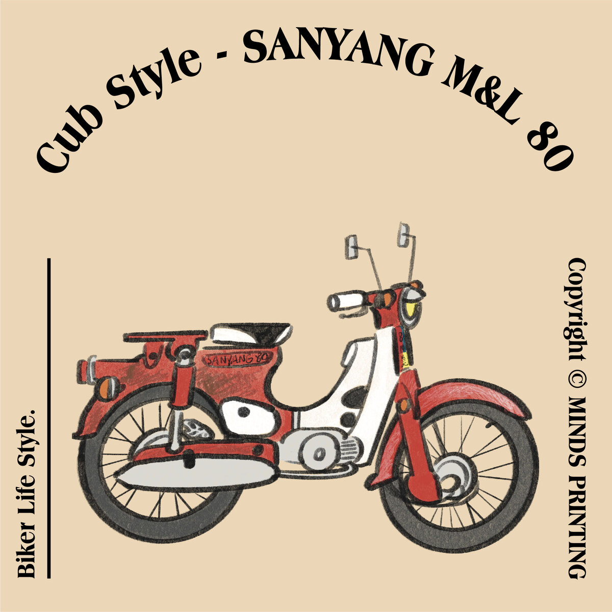【2023 Vintage Motorcycle Calendar】-SANYANG M&L 80