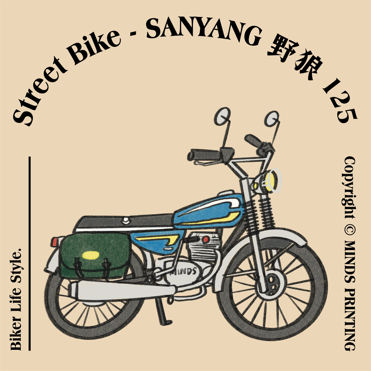 【2023 Vintage Motorcycle Calendar】-SANYANG 野狼 125