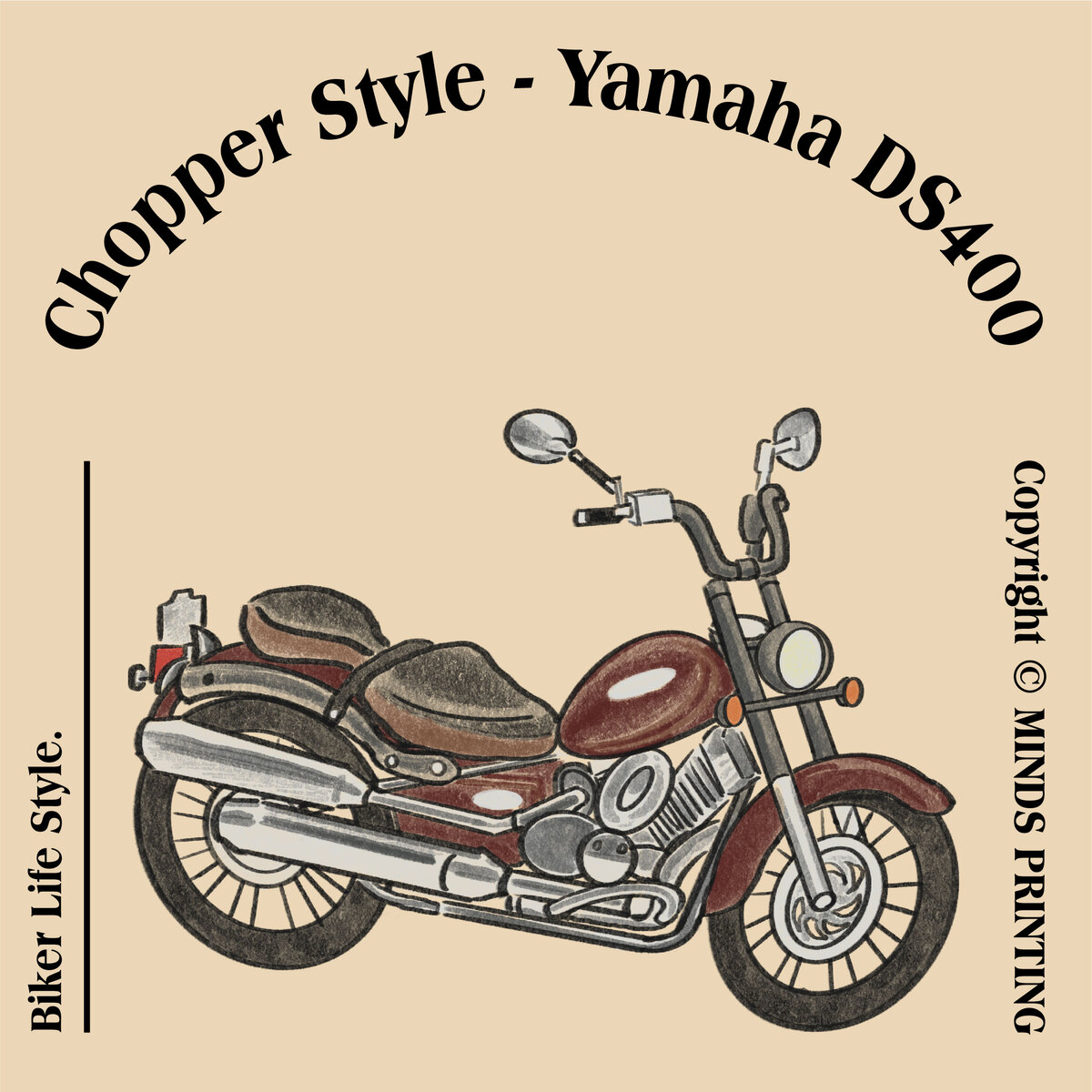 【2023 Vintage Motorcycle Calendar】-Yamaha DS400