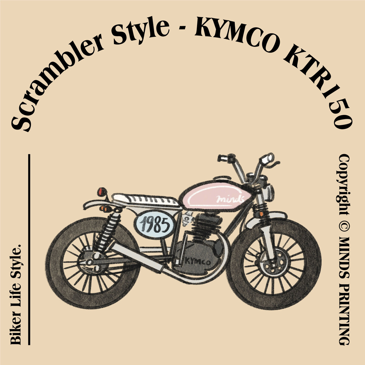 【2023 Vintage Motorcycle Calendar】-KYMKO KTR150