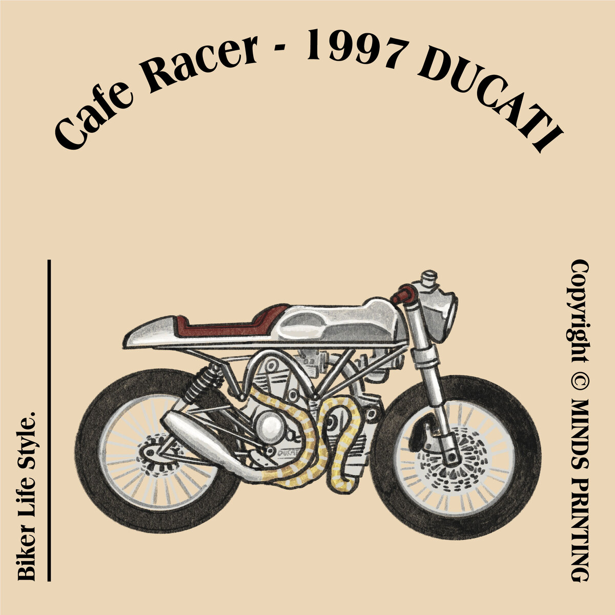 【2023 Vintage Motorcycle Calendar】-1997 DUCATI