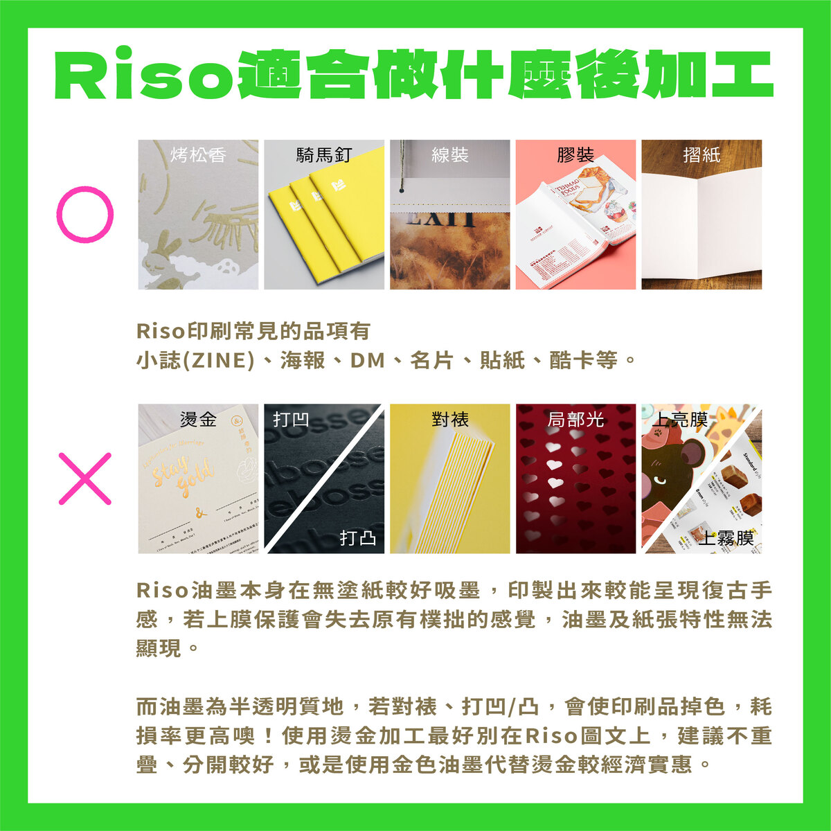 「Riso能做什麼後加工？烤松香✕Riso的4個小撇步報你知」－Riso適合做什麼後加工？
