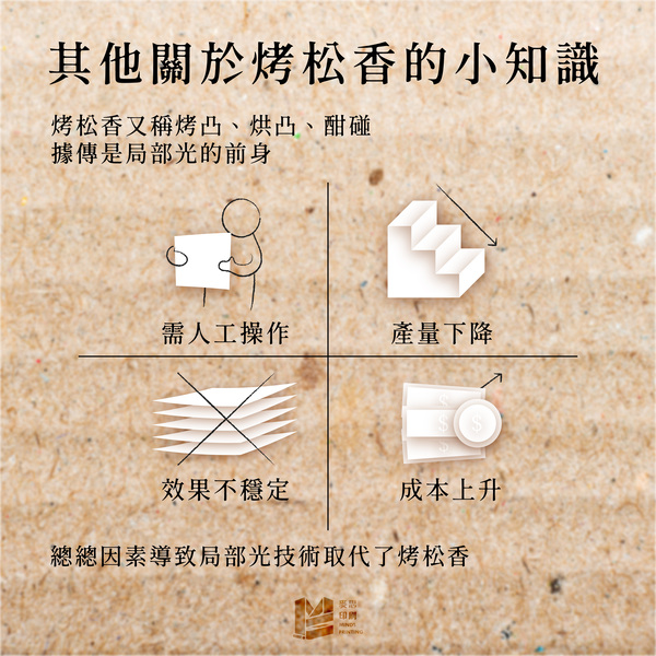 充滿文藝氣息的後加工技術：烤松香_其他關於烤松香的小限制