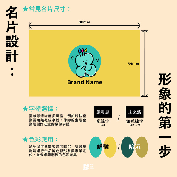 一張名片的誕生：從設計到印刷的完整流程 - 名片設計：形象的第一步