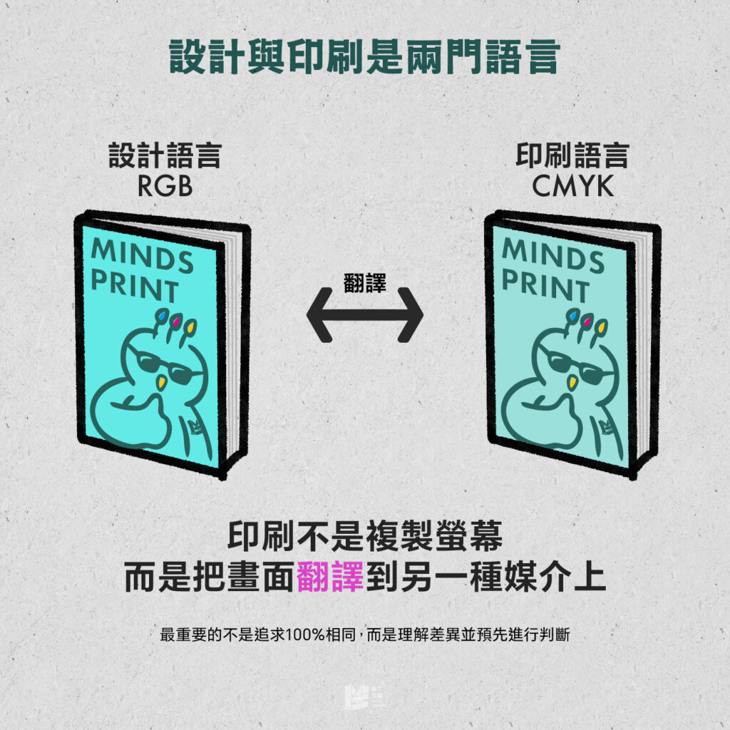 設計與印刷是兩門語言