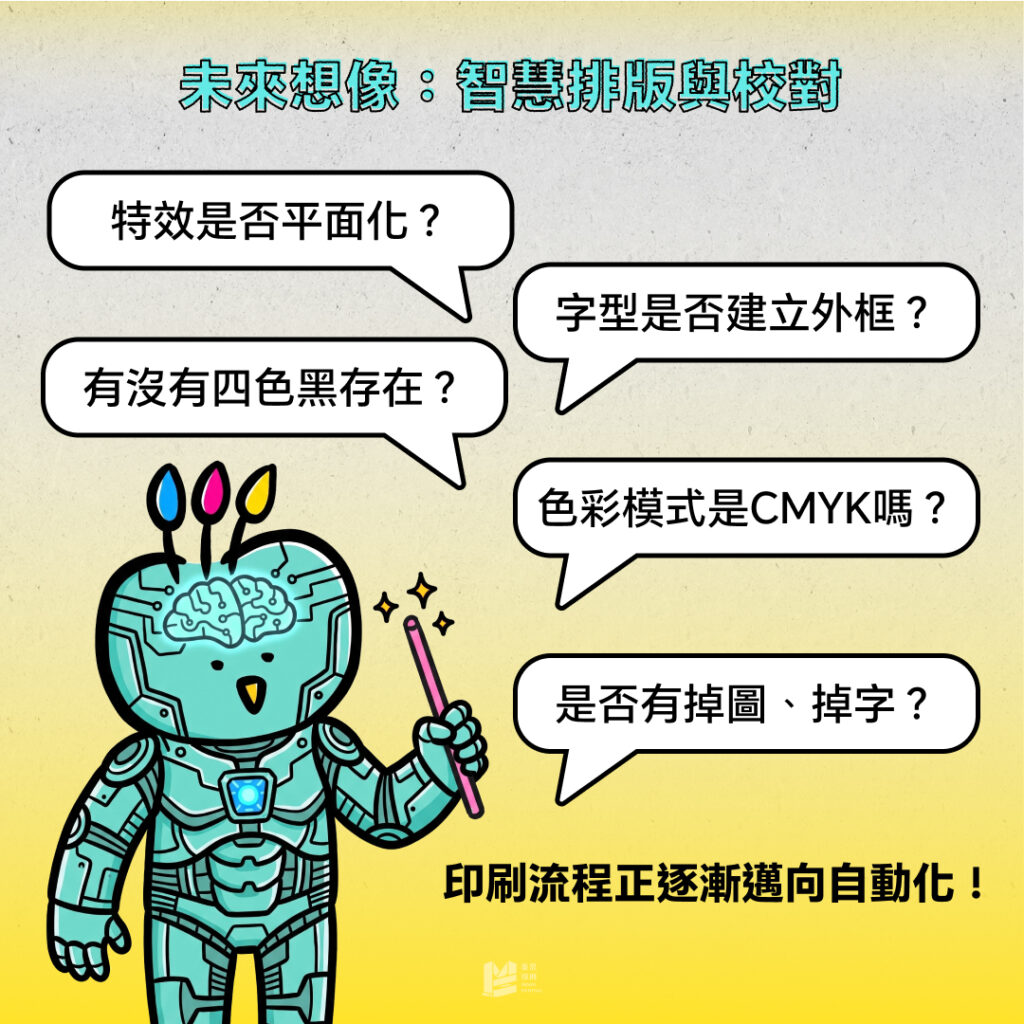 未來想像：智慧排版與校對