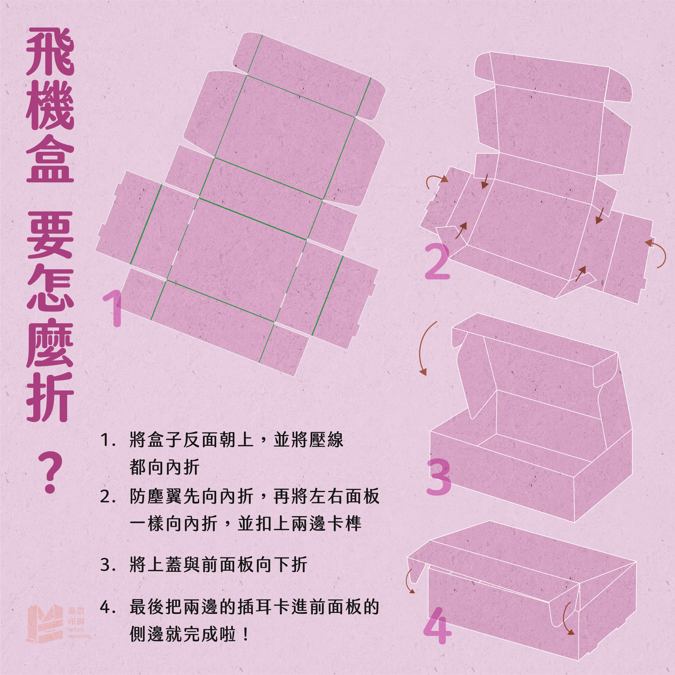 飛機盒要怎麼折？