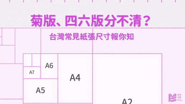 菊版、四六版分不清？台灣常見紙張尺寸報你知r